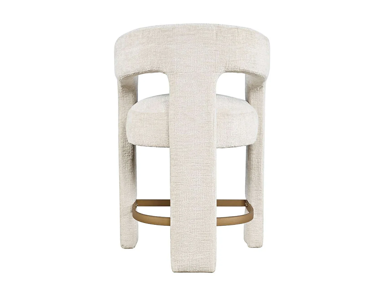 Klädd Barpall, Leith, Beige