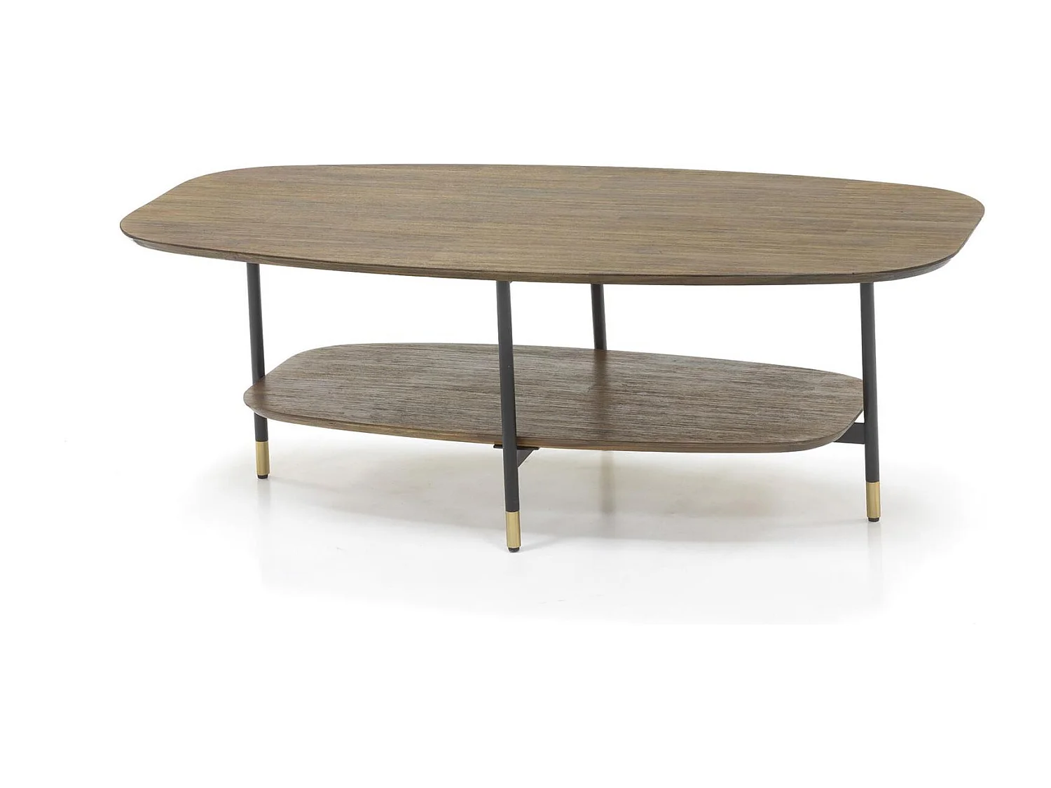 Table basse 120x40x60 cm labyrinthe marron clair