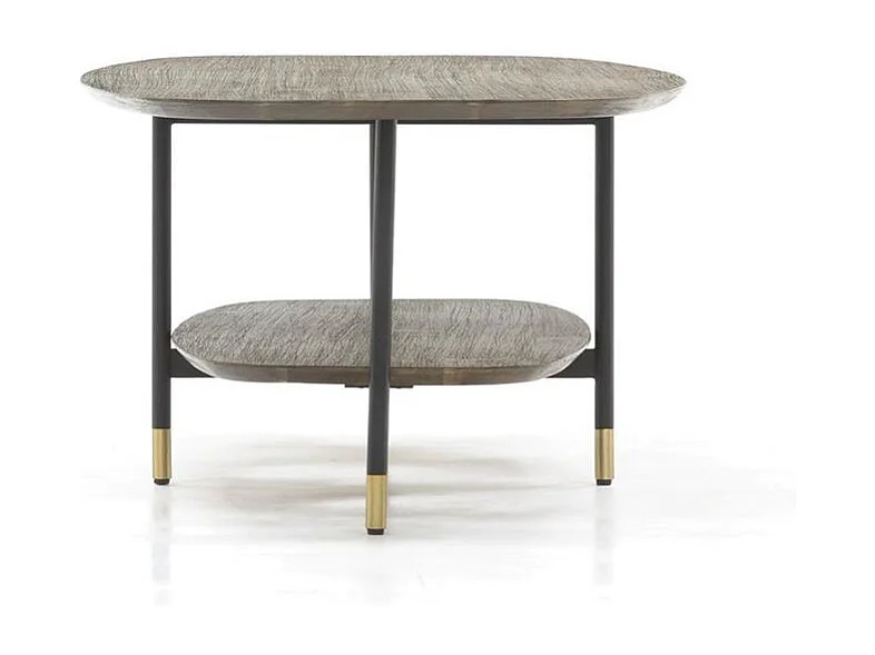 Table basse 120x40x60 cm labyrinthe marron clair