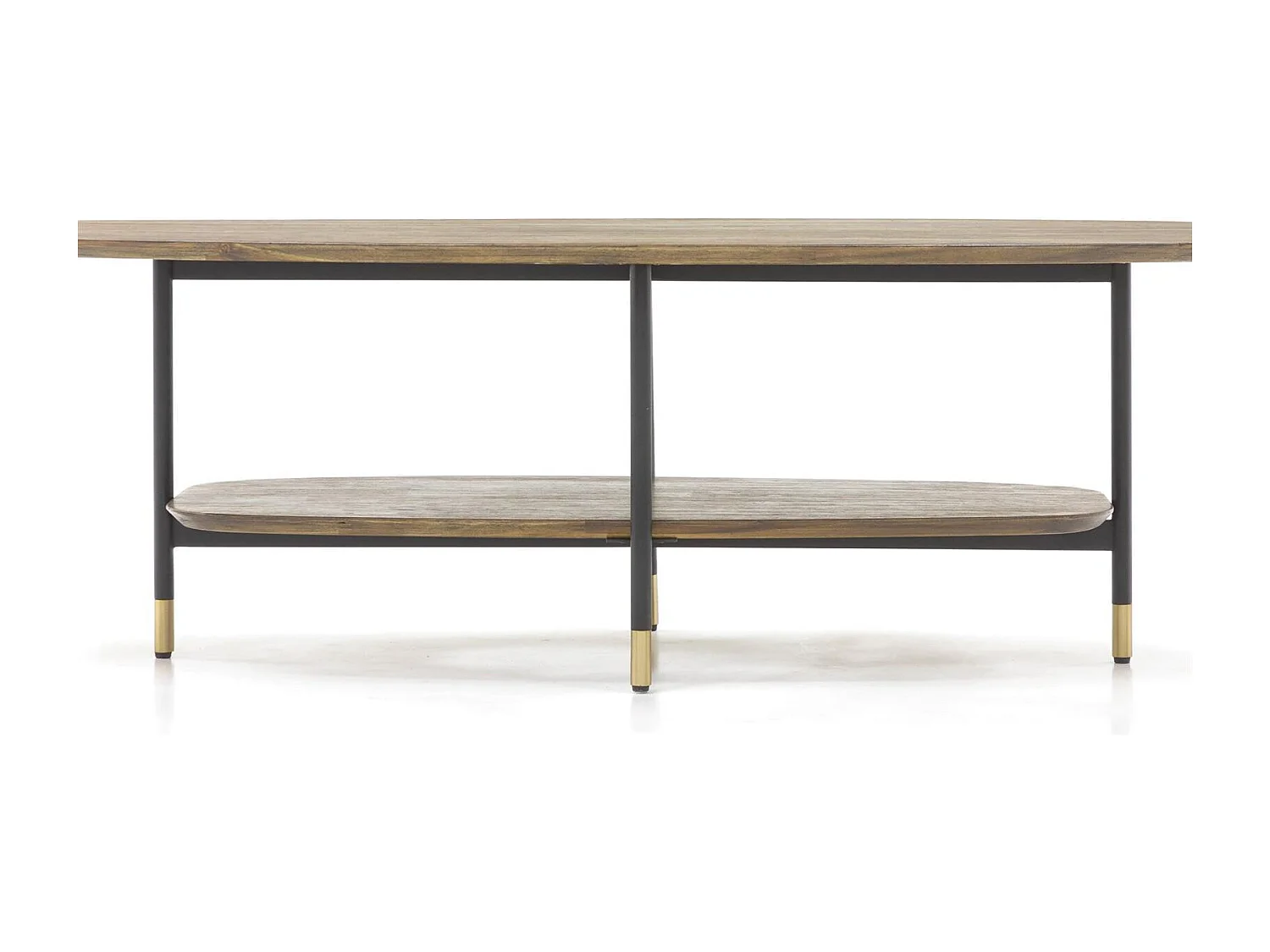 Table basse 120x40x60 cm labyrinthe marron clair