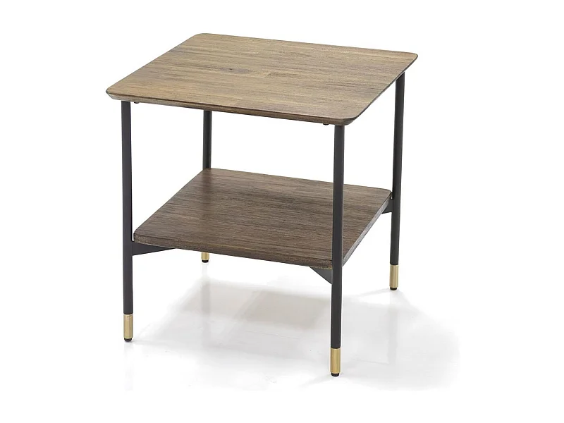 Mesa 50x50x50 cm Laberinto marrón