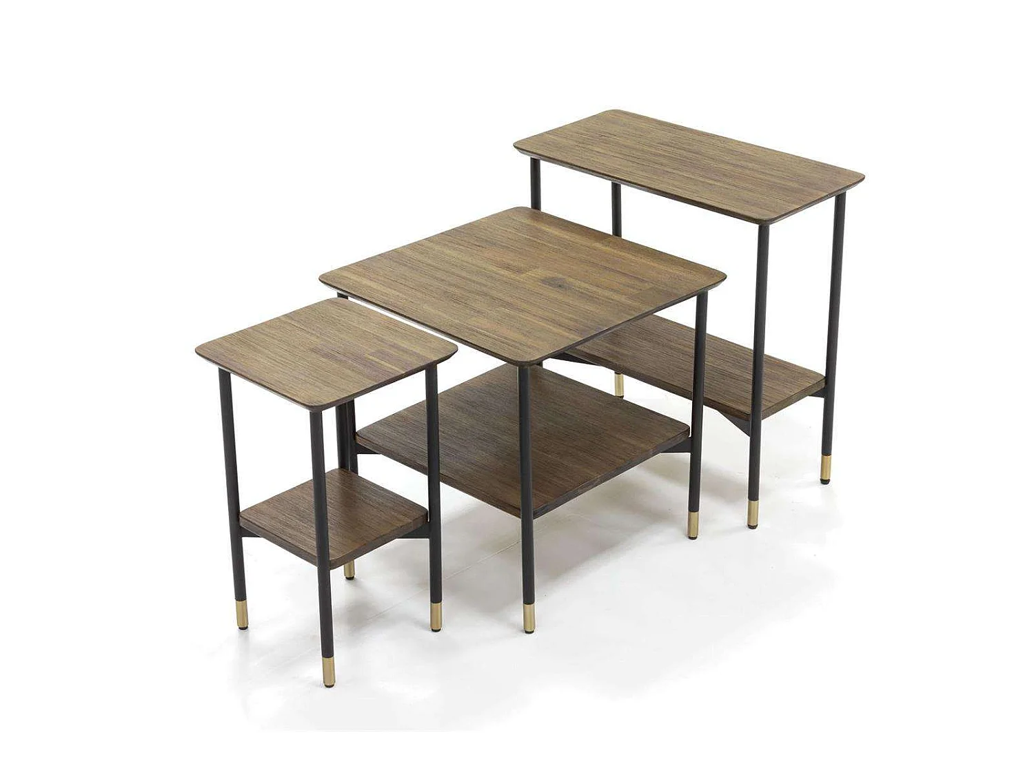 Table 50x50x50 cm Labyrinthe marron