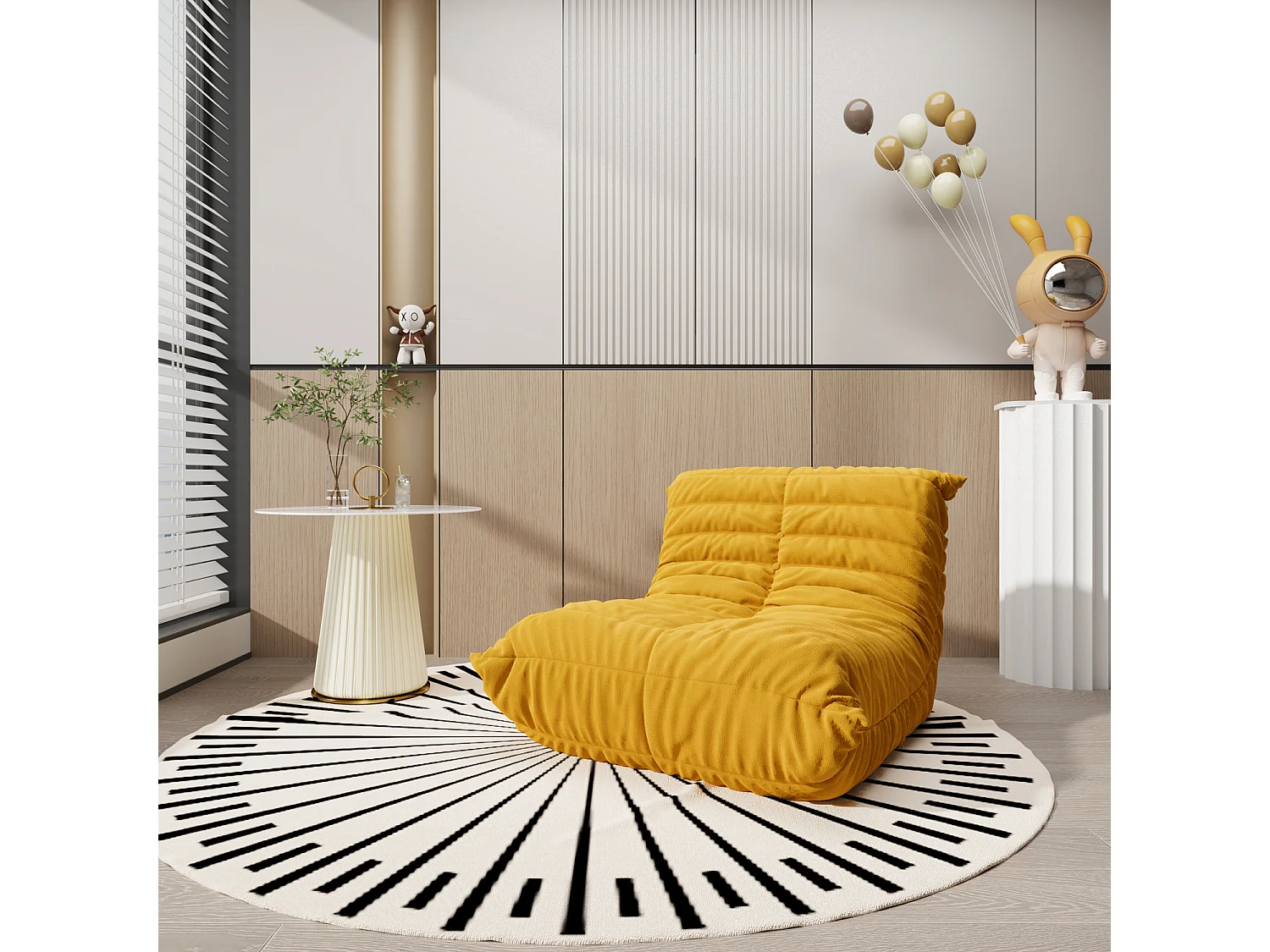 Mesa de centro 60x50x60 cm blanca Modig M73