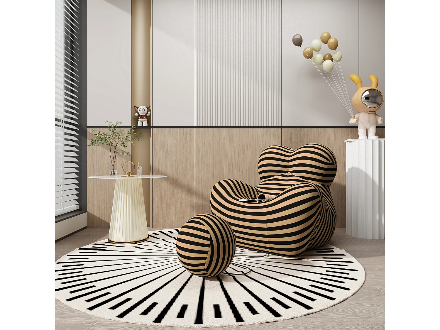 Mesa de centro 60x50x60 cm blanca Modig M73