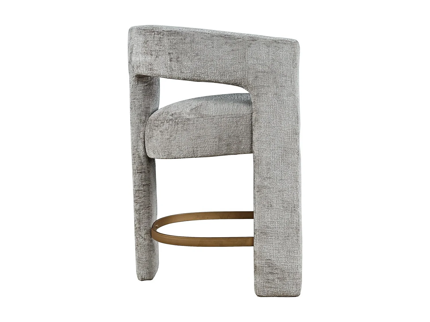 Barhocker 61x89x57 cm silbergrau Leith LET71HG