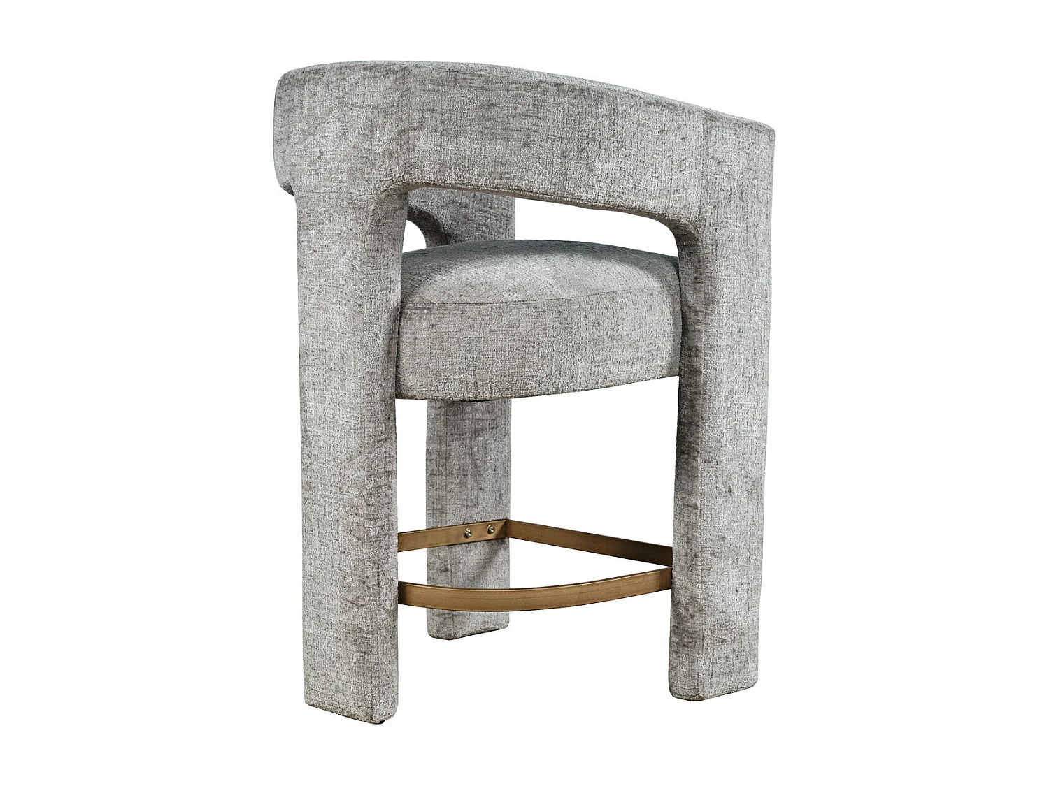 Barhocker 61x89x57 cm silbergrau Leith LET71HG