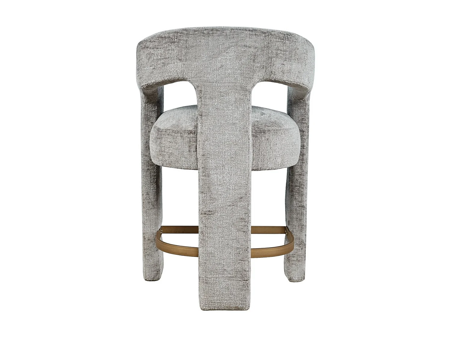 Barhocker 61x89x57 cm silbergrau Leith LET71HG