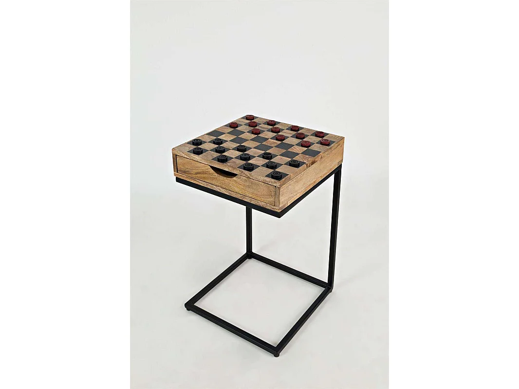 Chess table 42x66x42 cm brown avola av1730-26