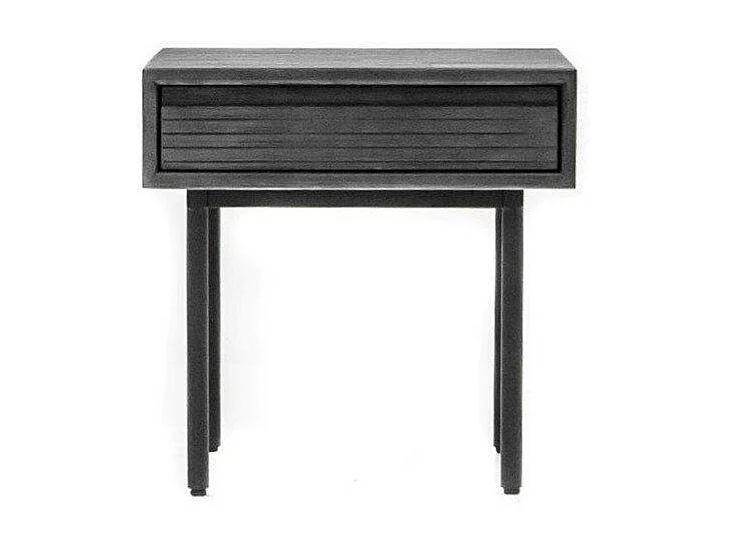 Mesita de noche 50x50x50 cm gris Tundra Capella CAPL07