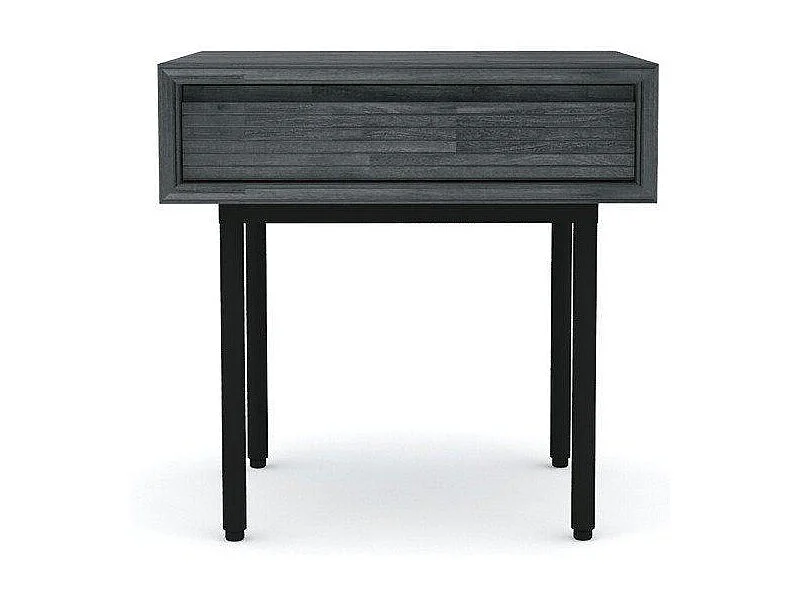 Table de chevet 50x50x50 cm gris Tundra Capella CAPL07