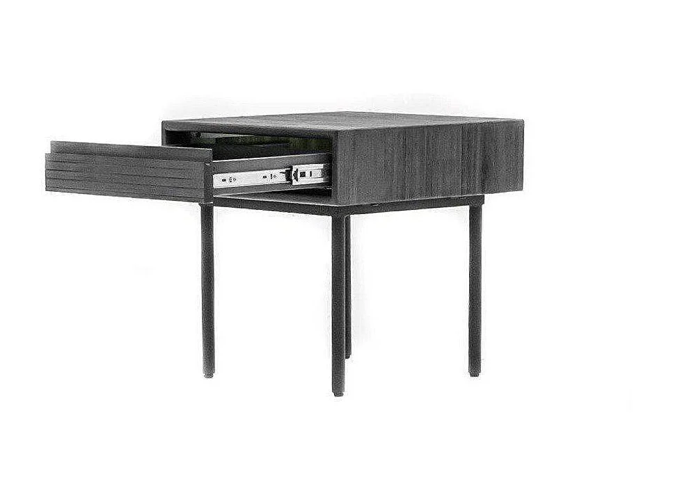 Table de chevet 50x50x50 cm gris Tundra Capella CAPL07