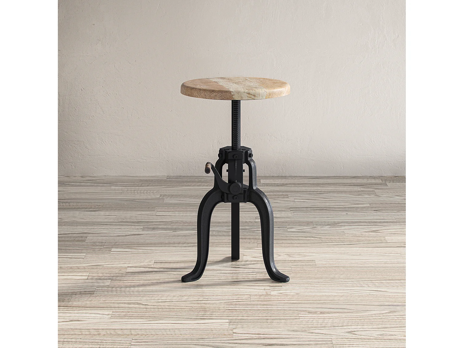 Tavolo 36x46-61x36 cm Legno naturale chiaro nero Avola av1730-63