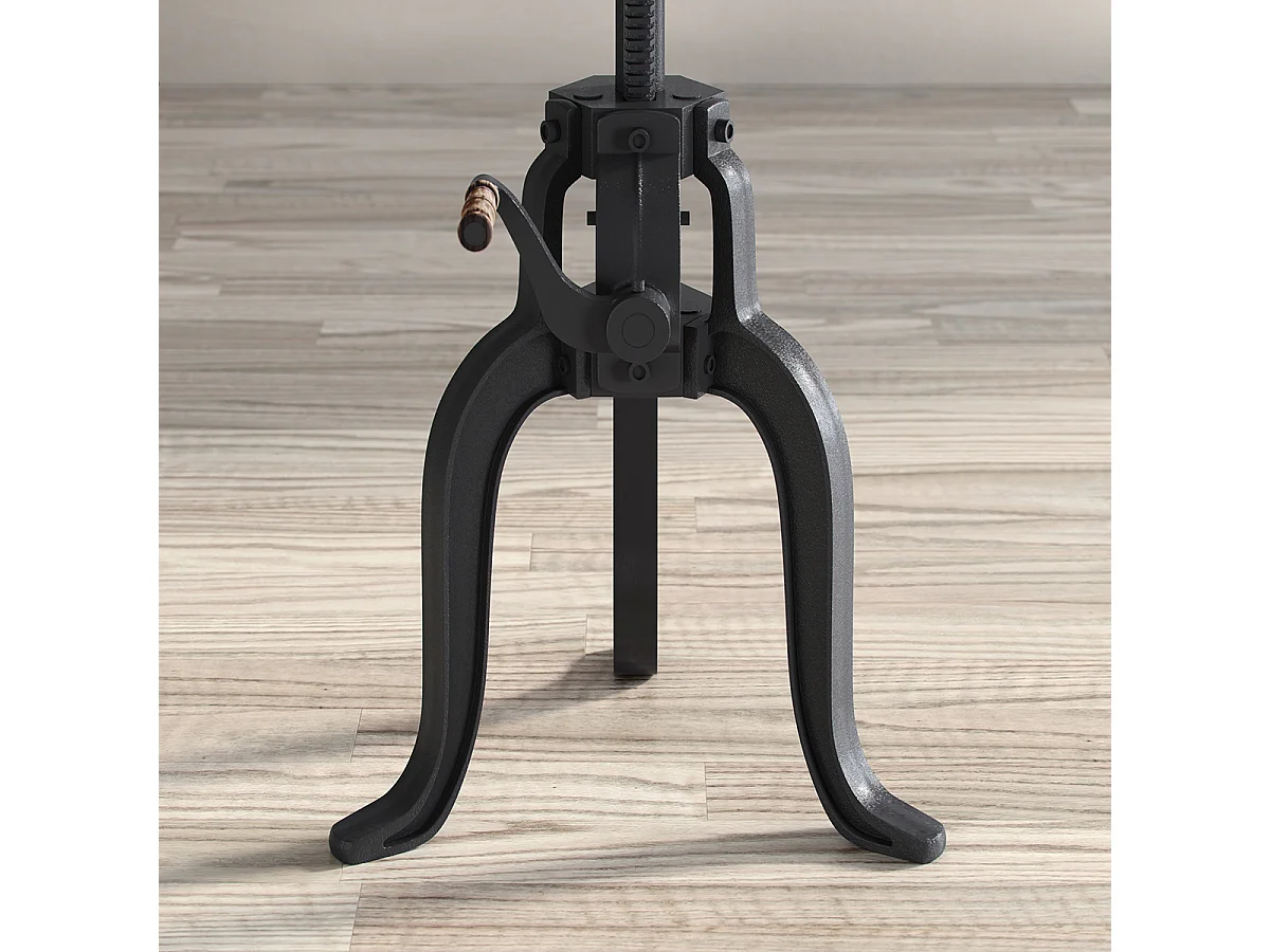 Tavolo 36x46-61x36 cm Legno naturale chiaro nero Avola av1730-63