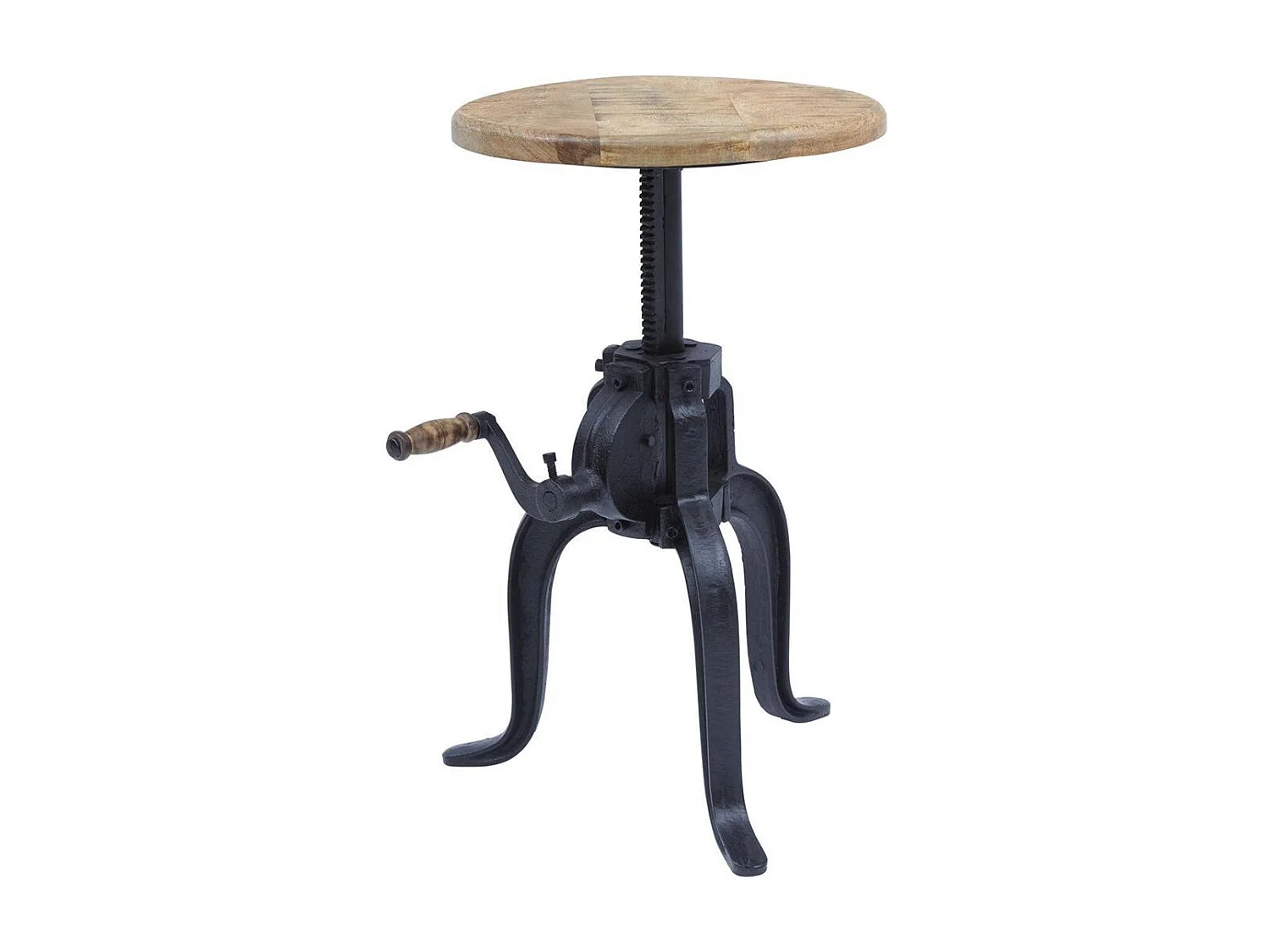 Table 36x46-61x36 cm Bois naturel clair noir Avola av1730-63