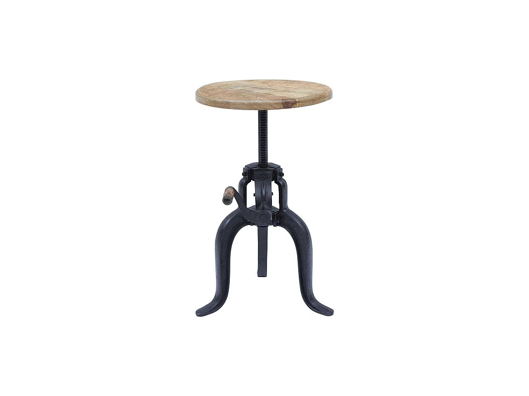Table 36x46-61x36 cm Black natural light wood avola av1730-63