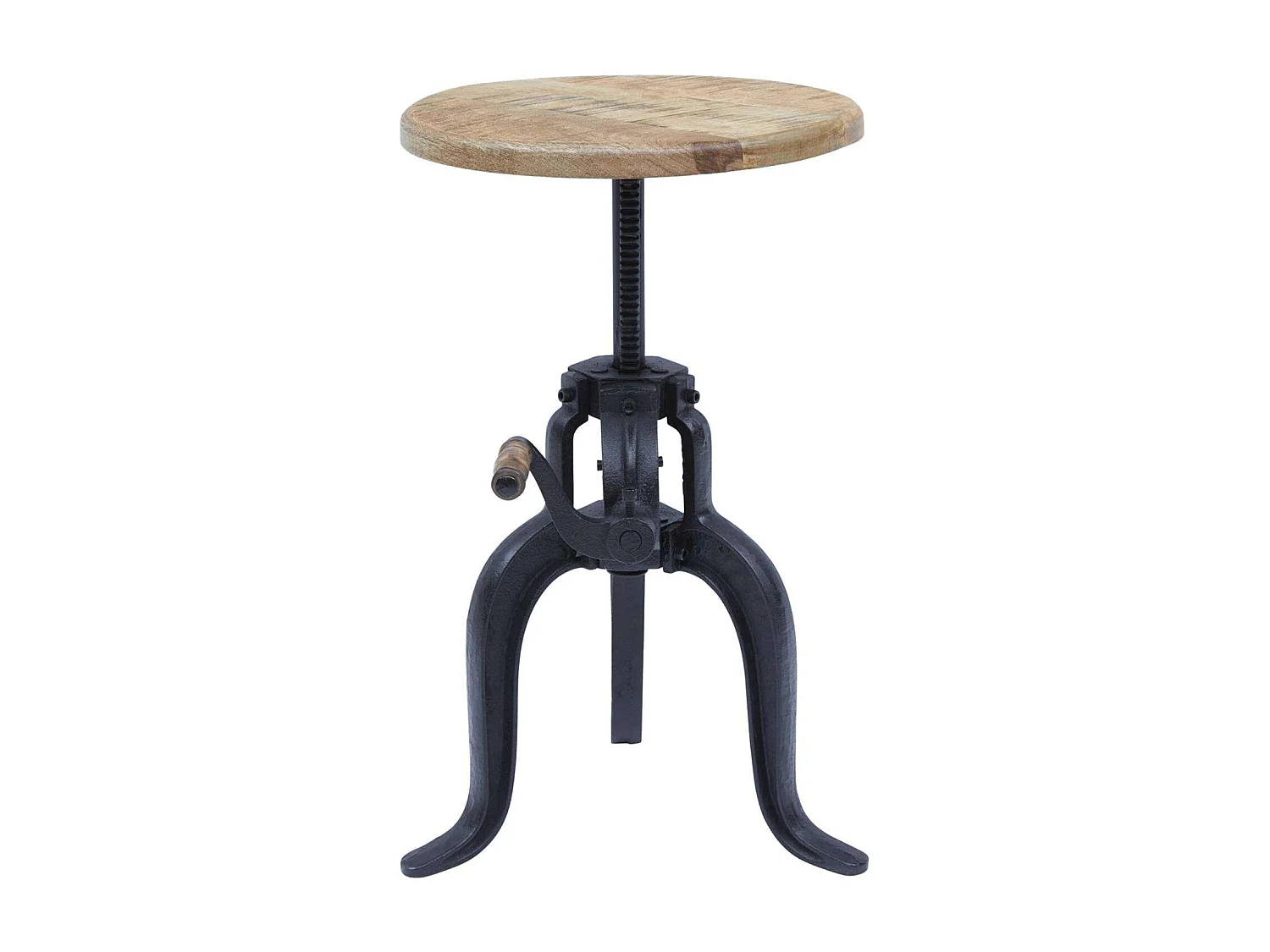 Table 36x46-61x36 cm Black natural light wood avola av1730-63