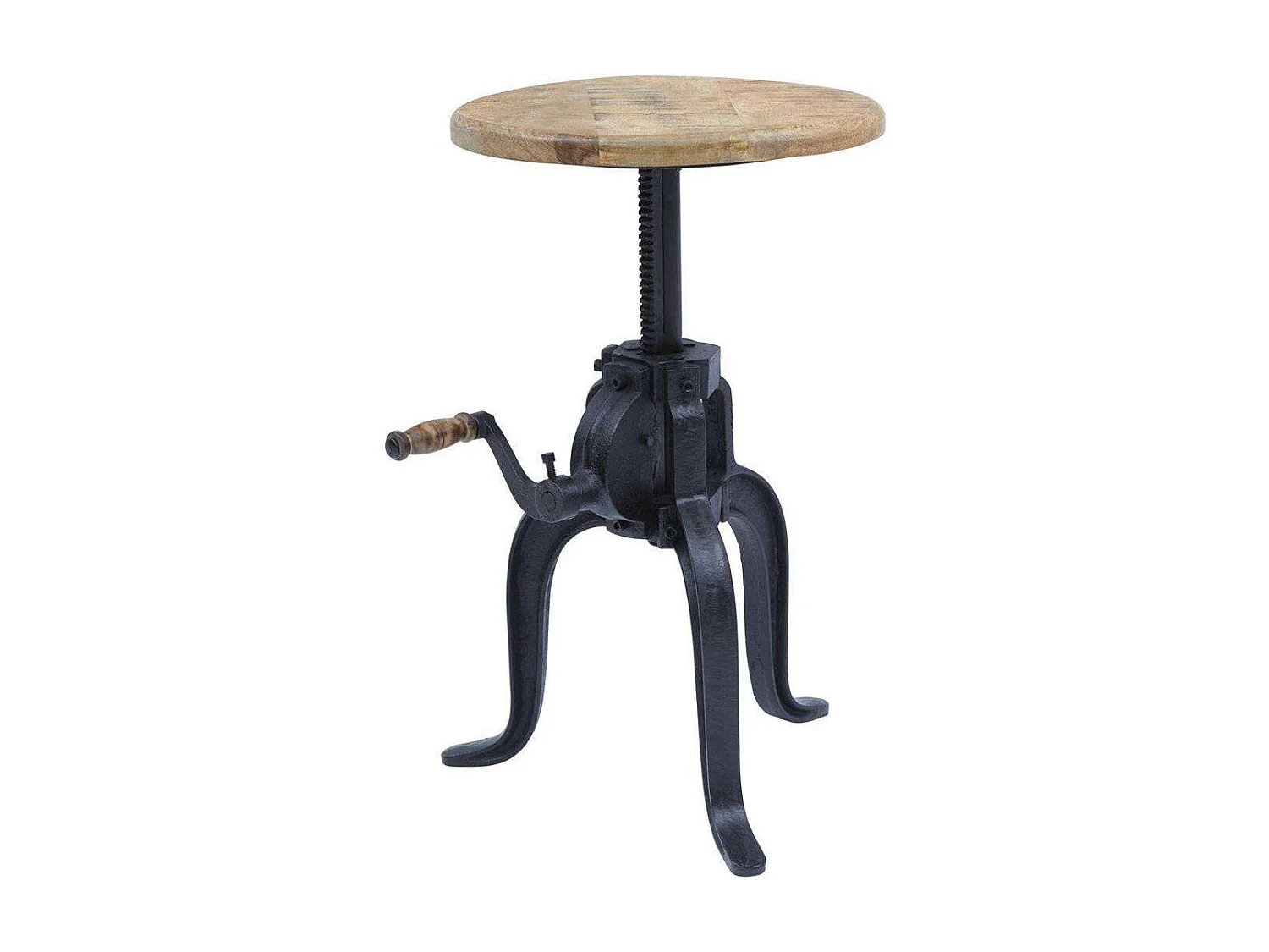 Table 36x46-61x36 cm Black natural light wood avola av1730-63