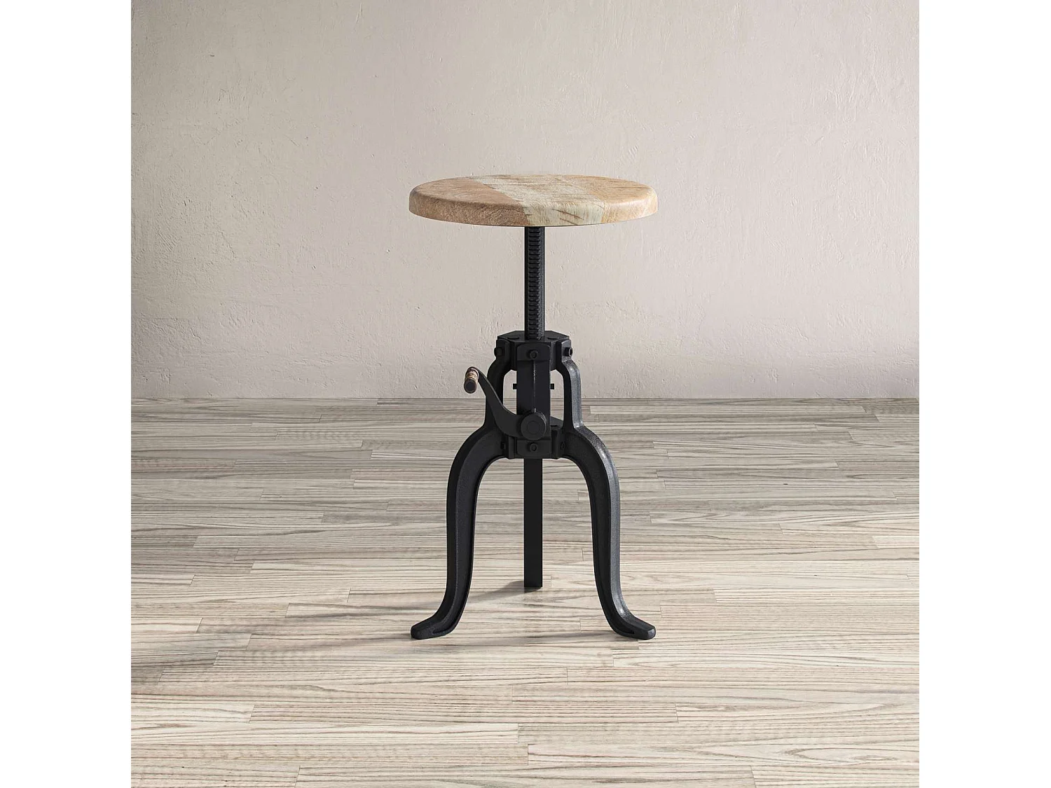 Table 36x46-61x36 cm Black natural light wood avola av1730-63