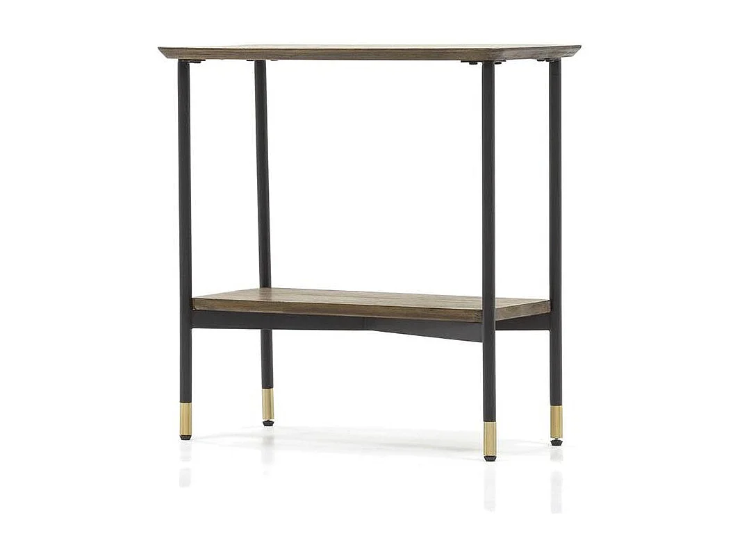 Table 60x60x30 cm Labyrinthe marron mazl07-60