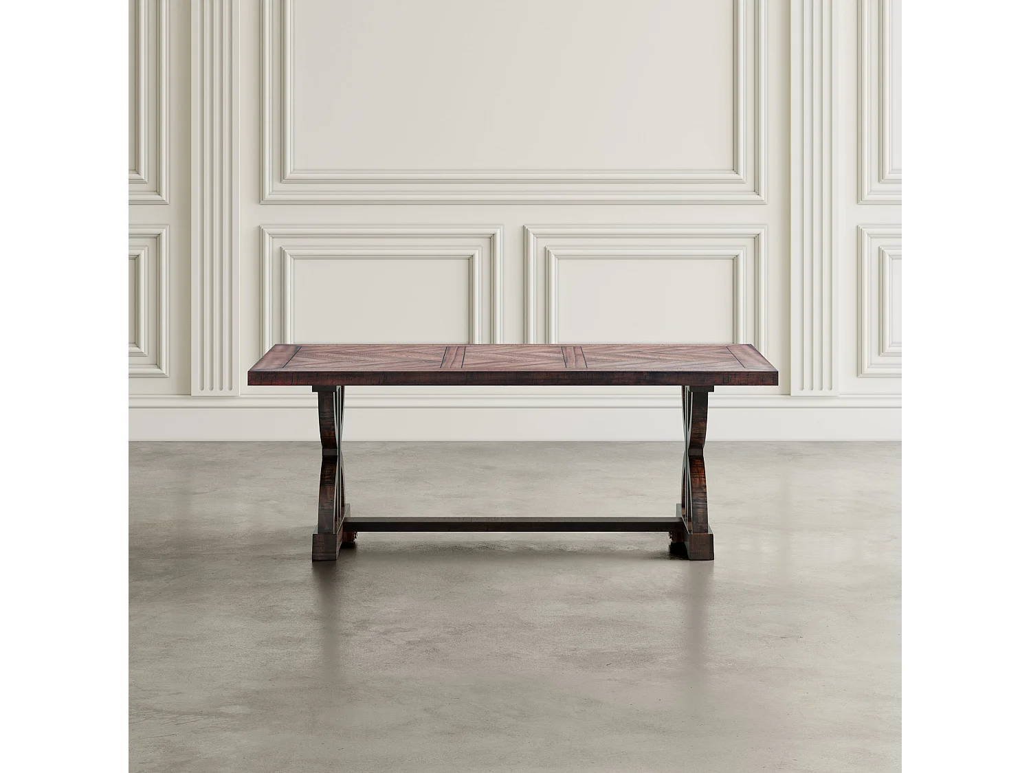 Table basse 127x47x71 cm marron Avola av1932-1
