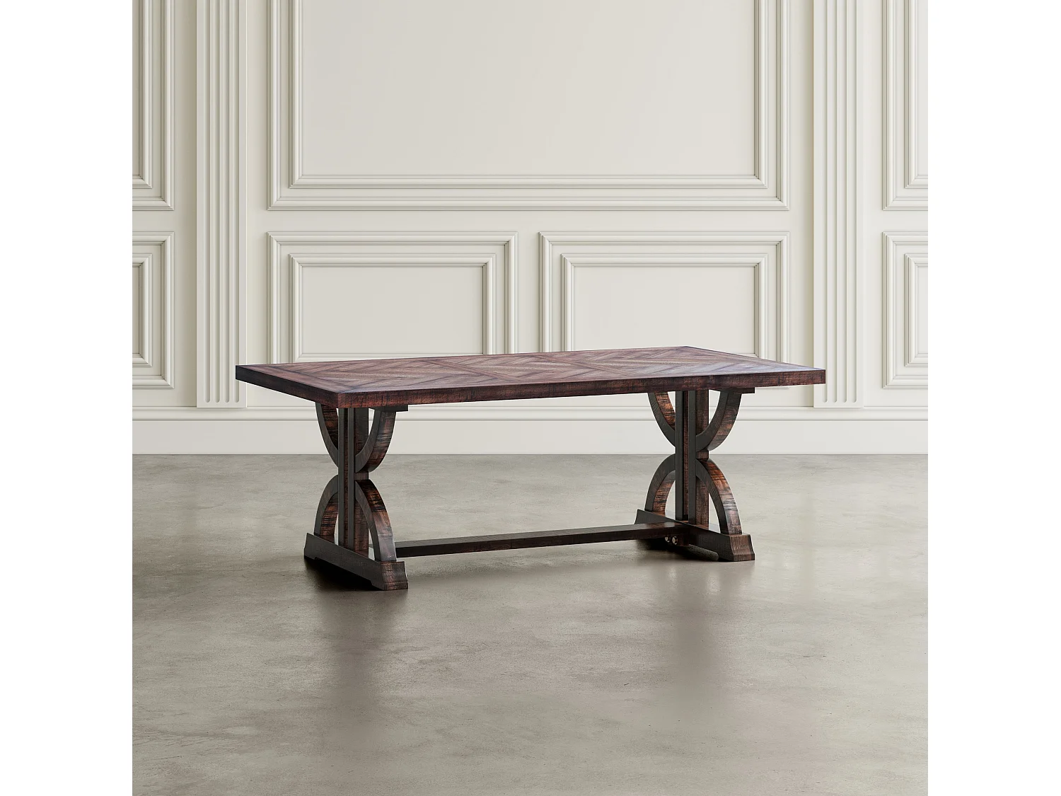 Table basse 127x47x71 cm marron Avola av1932-1