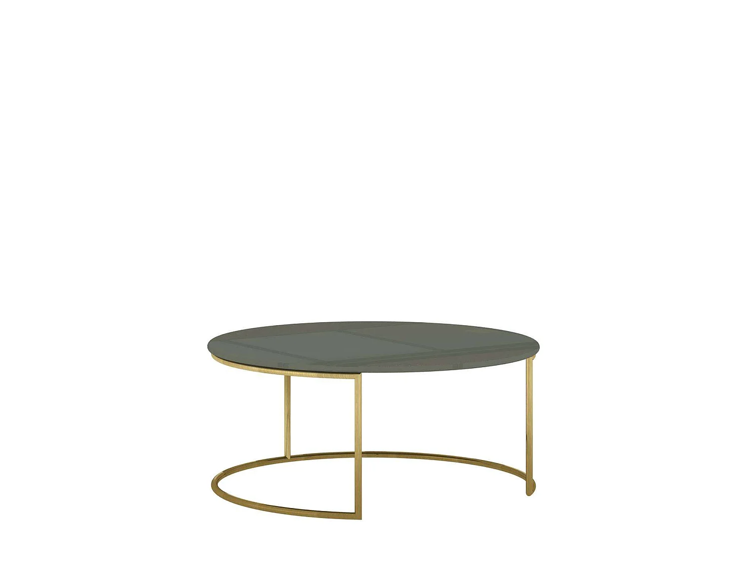 Table basse 80x35x80 cm vert Rose Hill RH07