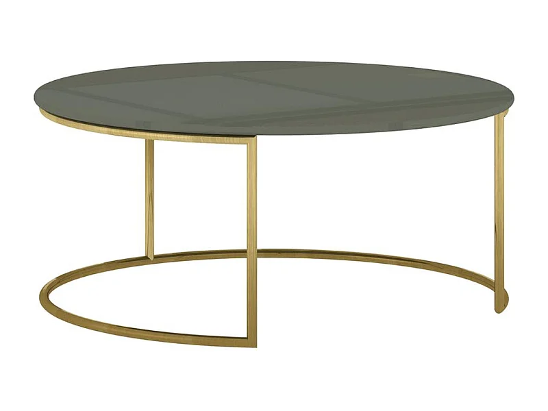 Table basse 80x35x80 cm vert Rose Hill RH07