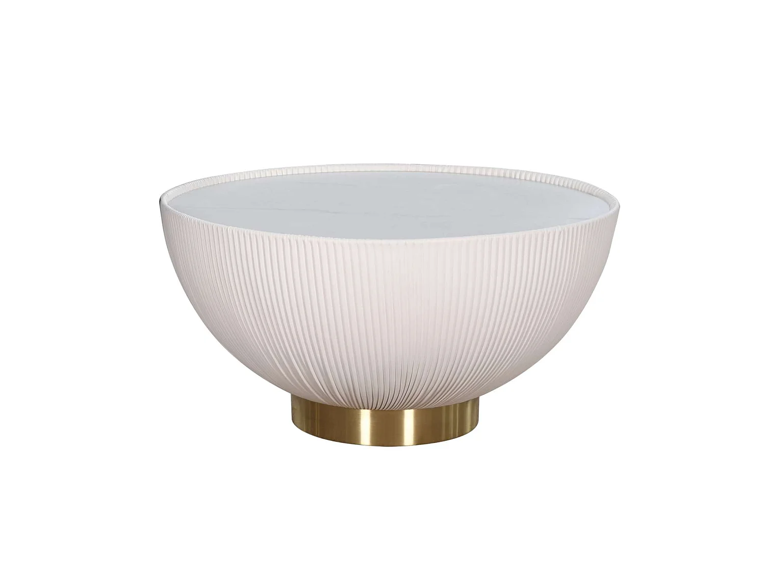 Rundt sofabord, 70 cm, Modig, hvid