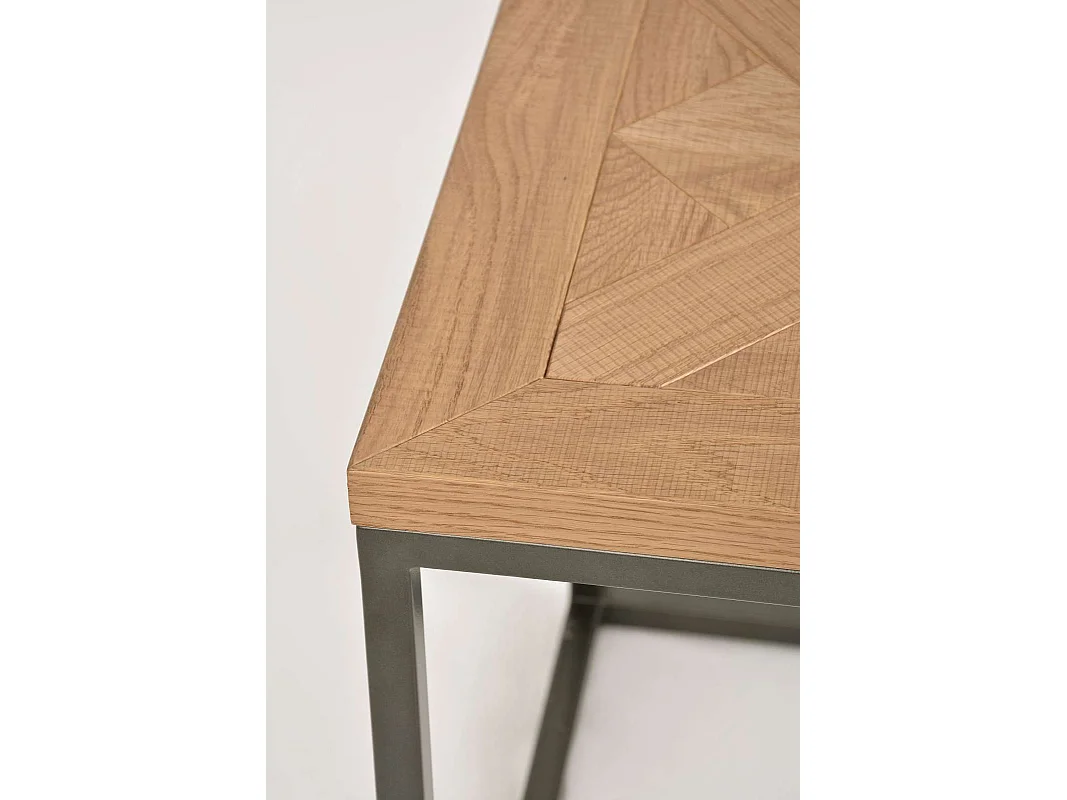 Table 45x50x45 cm chêne naturel indus in04-0