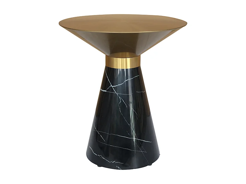 Mesa 45x51x45 cm negro dorado modig m39