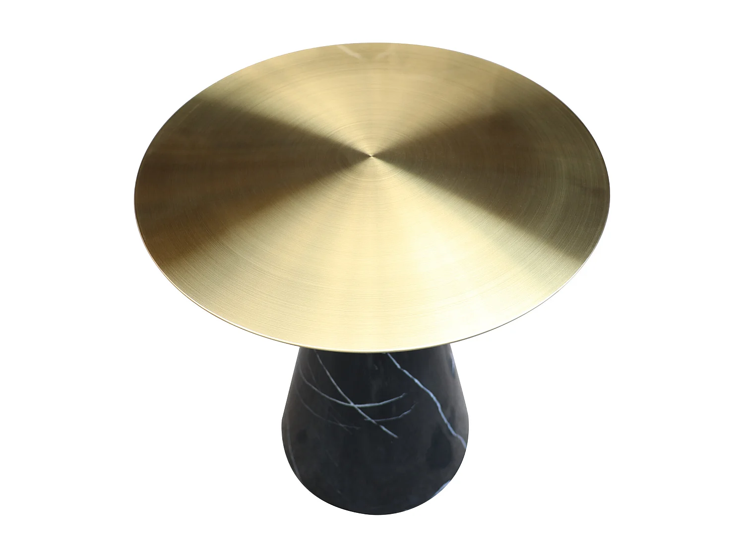 Mesa 45x51x45 cm negro dorado modig m39