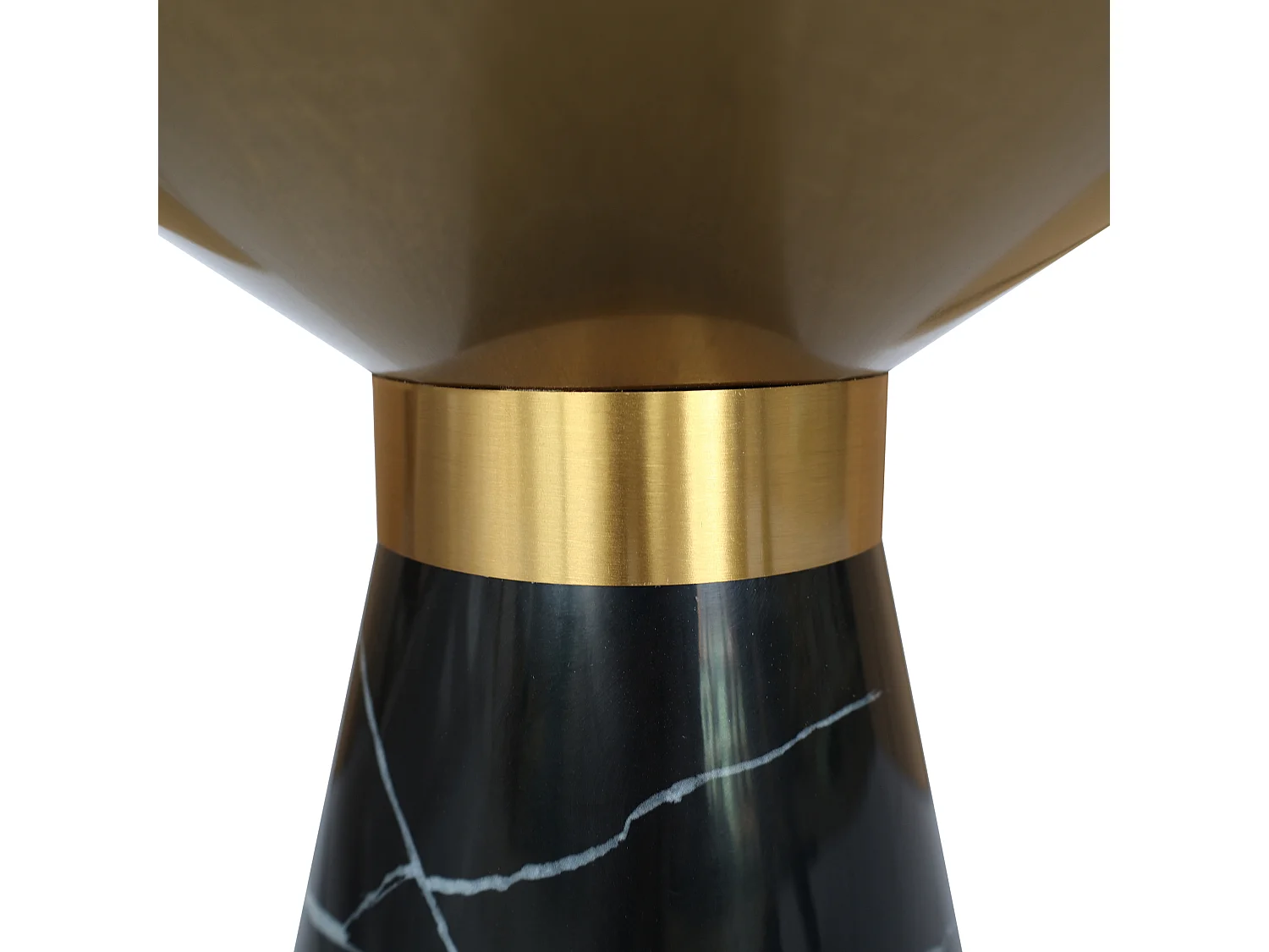 Mesa 45x51x45 cm negro dorado modig m39