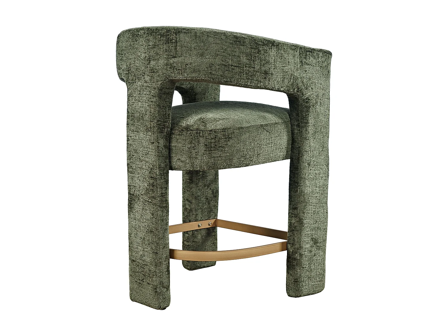 Tabouret de bar 61x89x57 cm olive Leith LET71HO