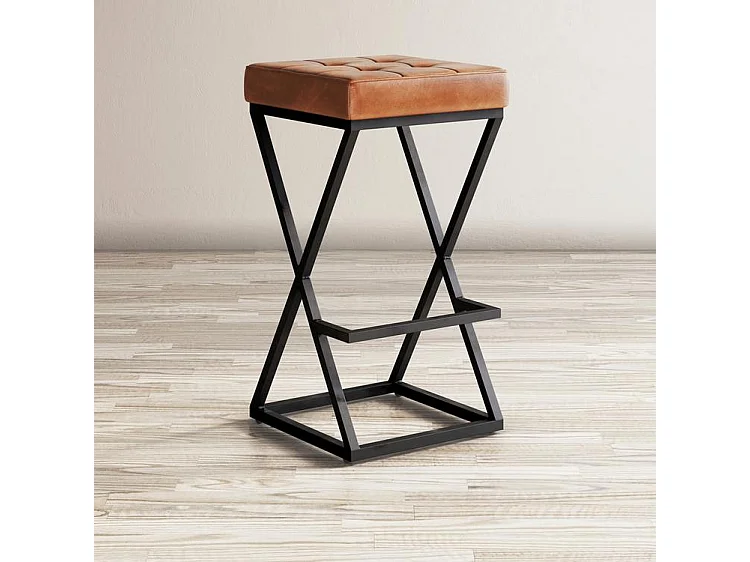 Tabouret de bar 38x74x38 cm marron Avola AV1730-192S