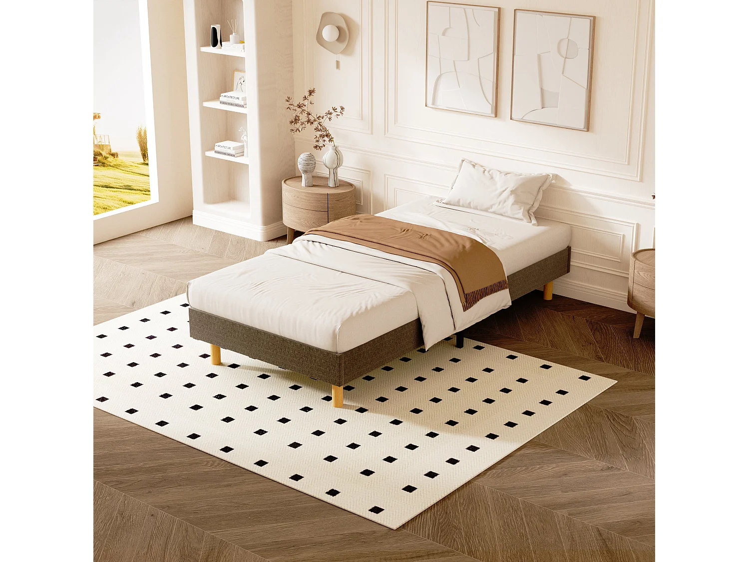 Sommier Tapissier 90x190cm , 14 lattes