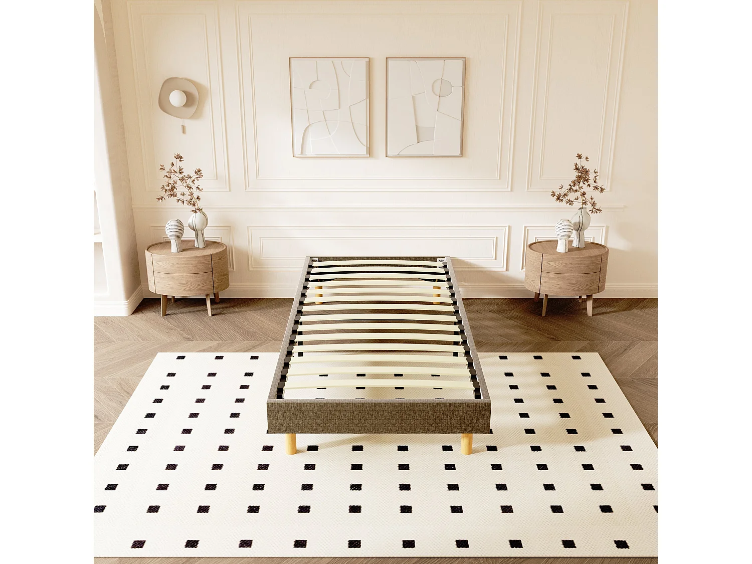 Sommier Tapissier 90x190cm , 14 lattes