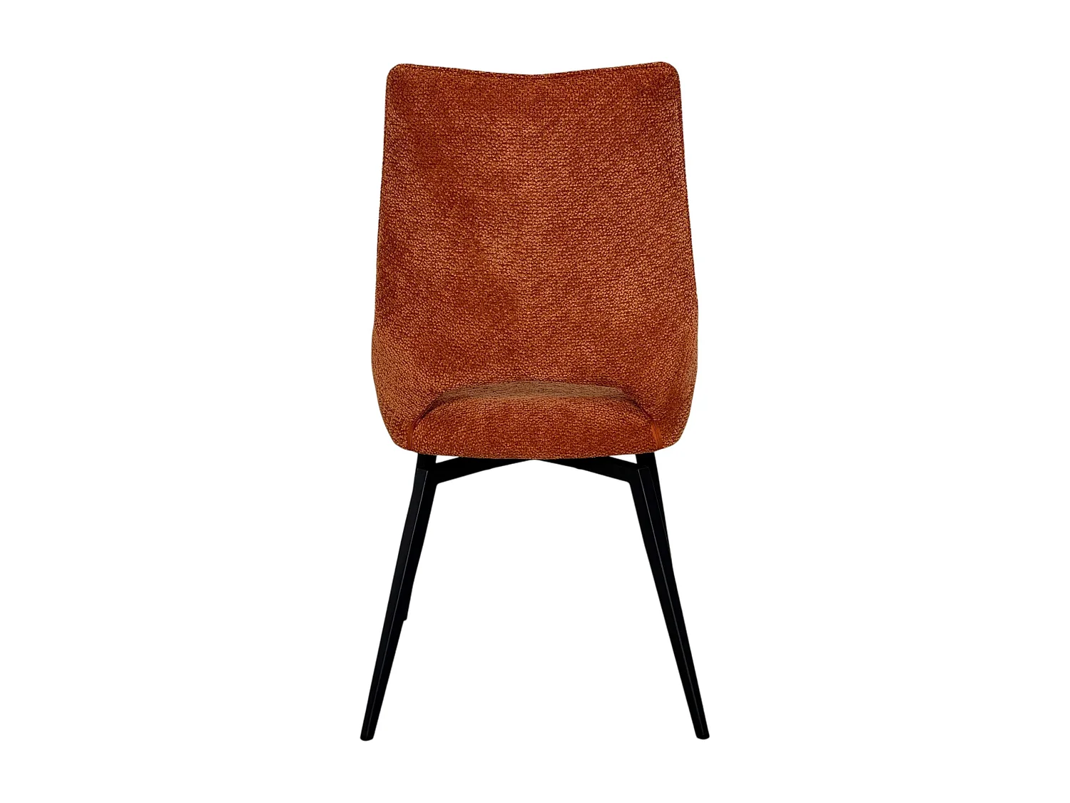Chaise pivotante terracotta, dossier ouvert (lot de 2) LIGURIE