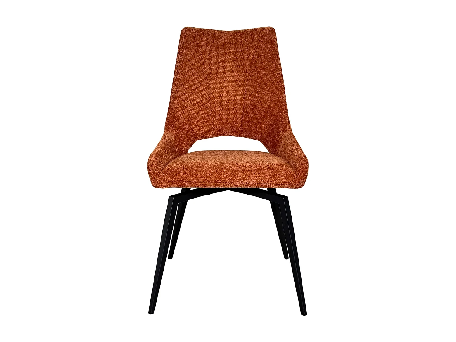 Chaise pivotante terracotta, dossier ouvert (lot de 2) LIGURIE