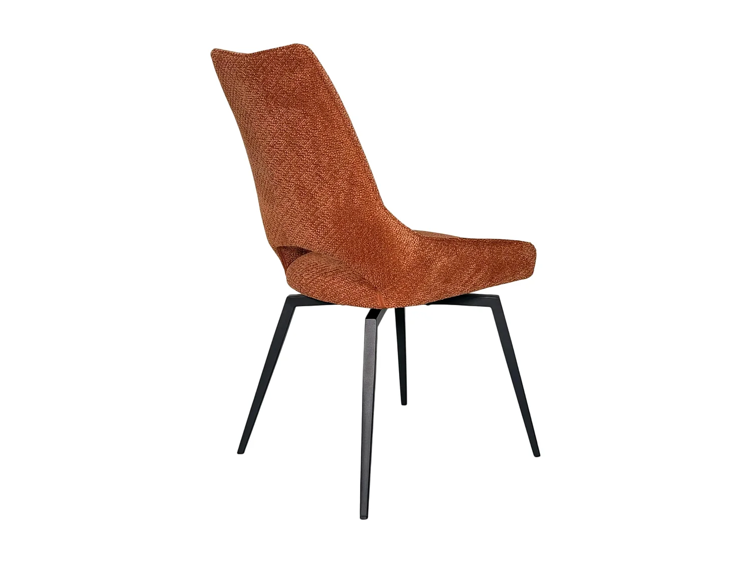 Chaise pivotante terracotta, dossier ouvert (lot de 2) LIGURIE