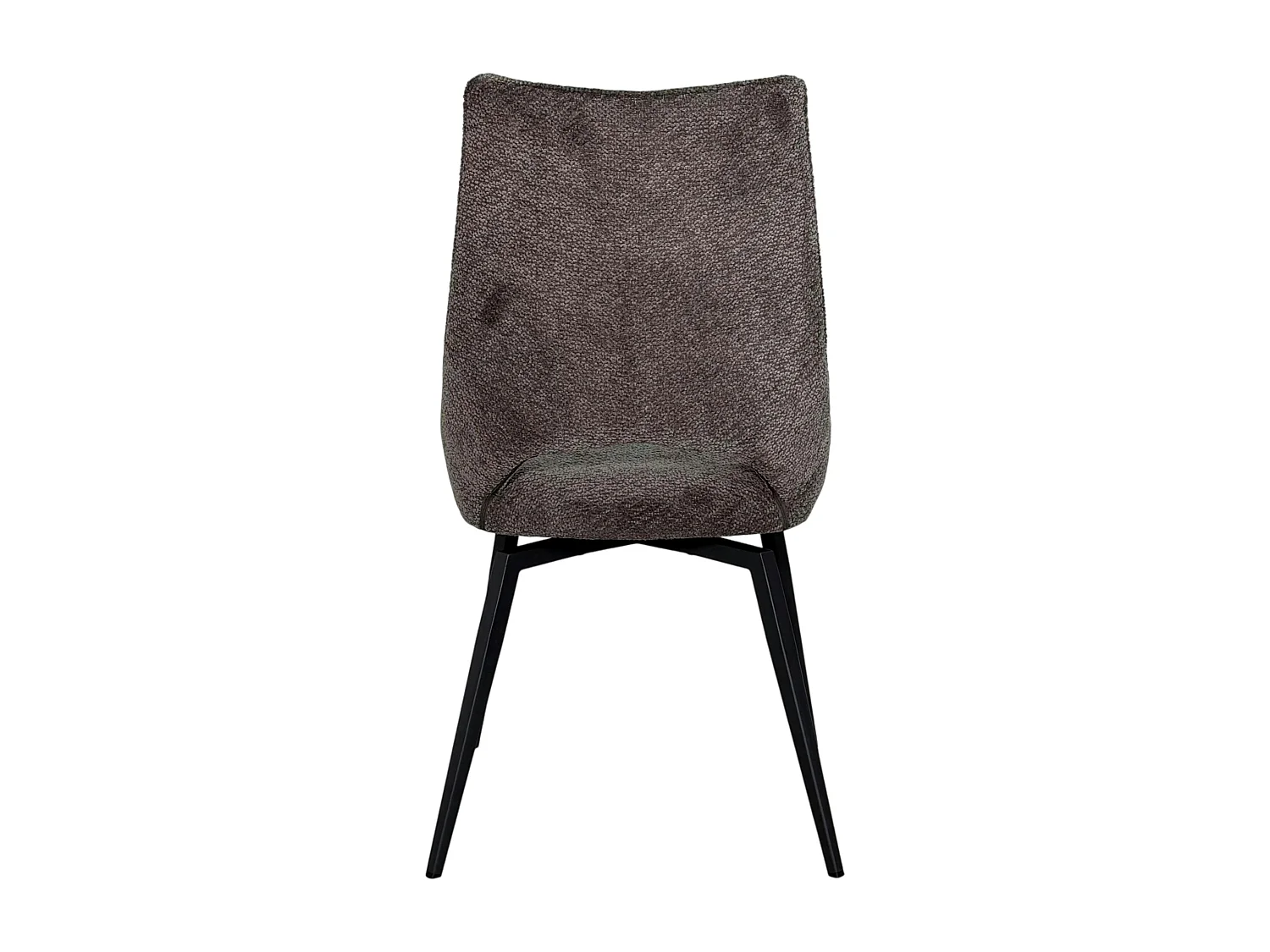 Chaise pivotante grise, dossier ouvert (lot de 2) LIGURIE