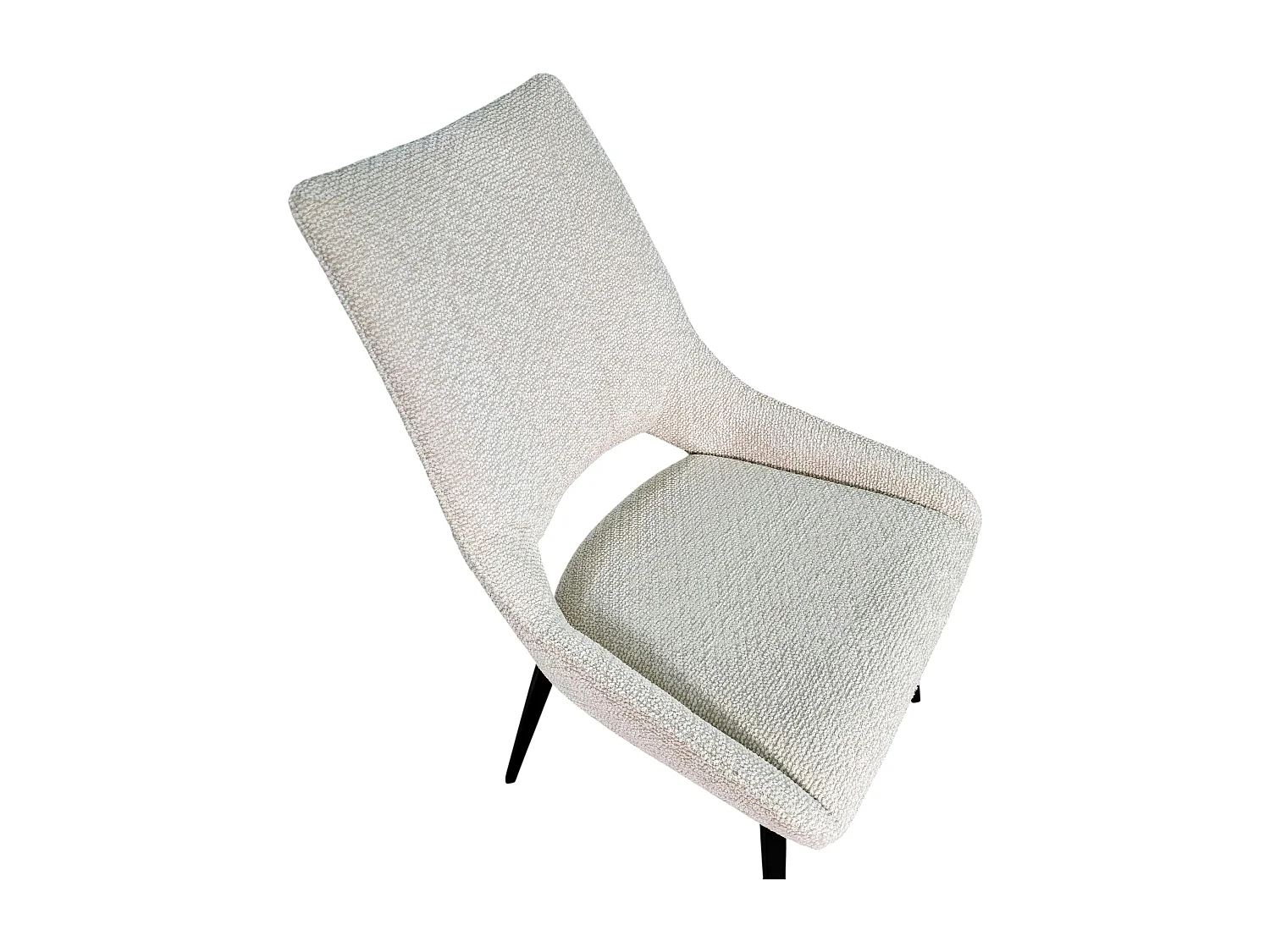 Chaise pivotante beige, dossier ouvert (lot de 2) LIGURIE