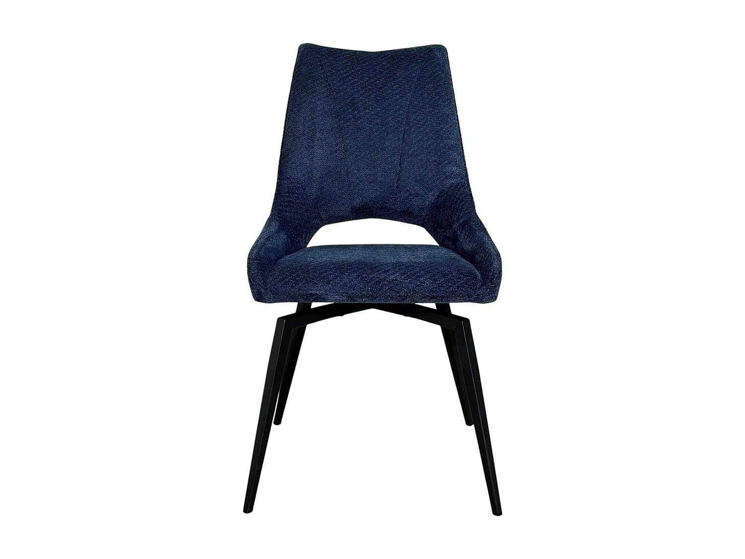 Chaise pivotante bleue, dossier ouvert (lot de 2) LIGURIE