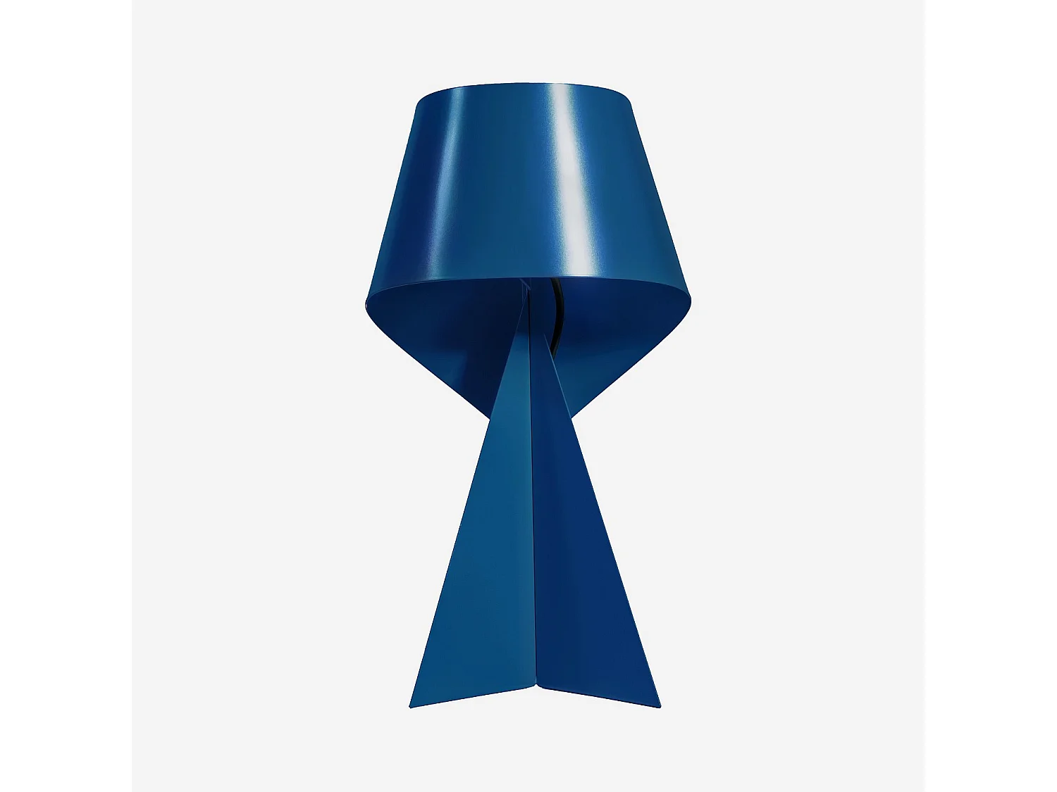 Habitat - Édition limitée - Lampe de table en métal - 50 cm - Bleu Pacifique - Design by Claire Norcross - Ribbon