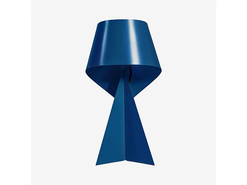 Habitat - Édition limitée - Lampe de table en métal - 50 cm - Bleu Pacifique - Design by Claire Norcross - Ribbon