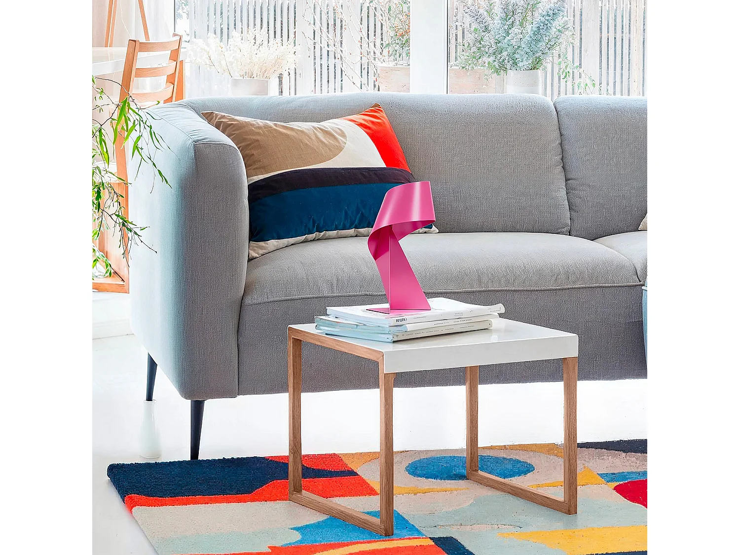 Habitat - Édition limitée - Lampe de table en métal - 35 cm - Rose de Noël - Design by Claire Norcross - Ribbon