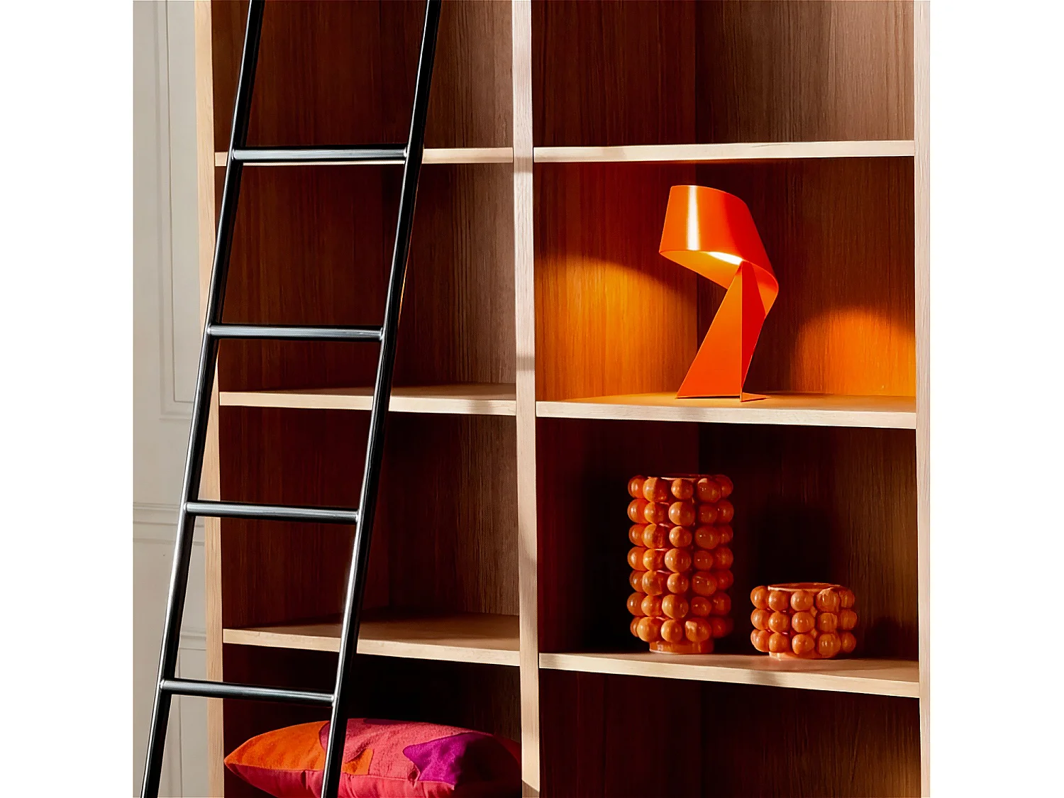 Habitat - Édition limitée - Lampe de table en métal - 50 cm - Orange Tangerine - Design by Claire Norcross - Ribbon