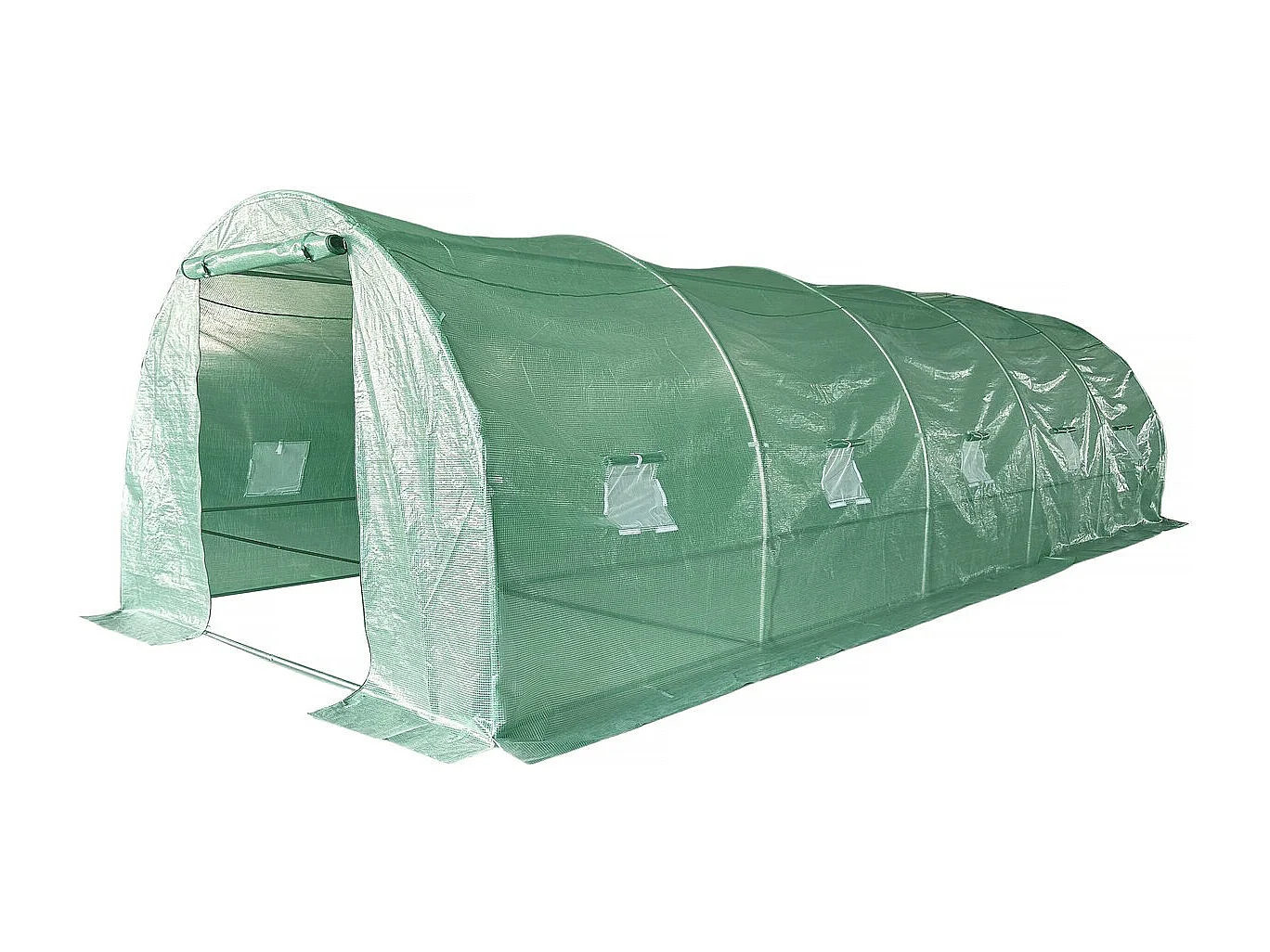 Túnel de invernadero para jardín <<Lys>> - 24 m² - 140 g - Verde