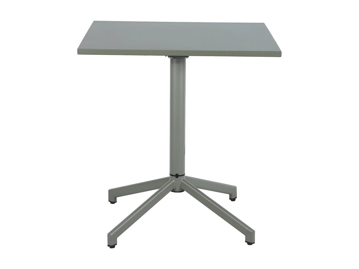 Table de jardin bistrot carrée pliante acier 2 places 70 cm kaki - Chiara