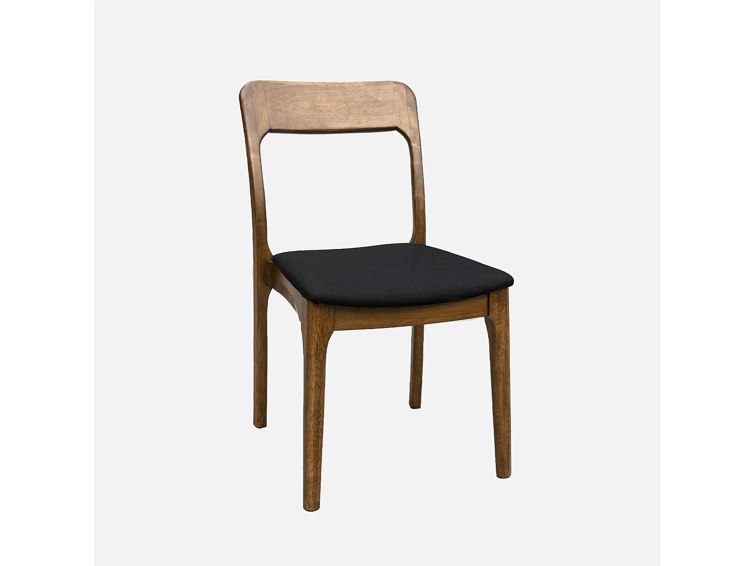 Tavolo da pranzo rettangolare in legno di gomma e impiallacciatura di