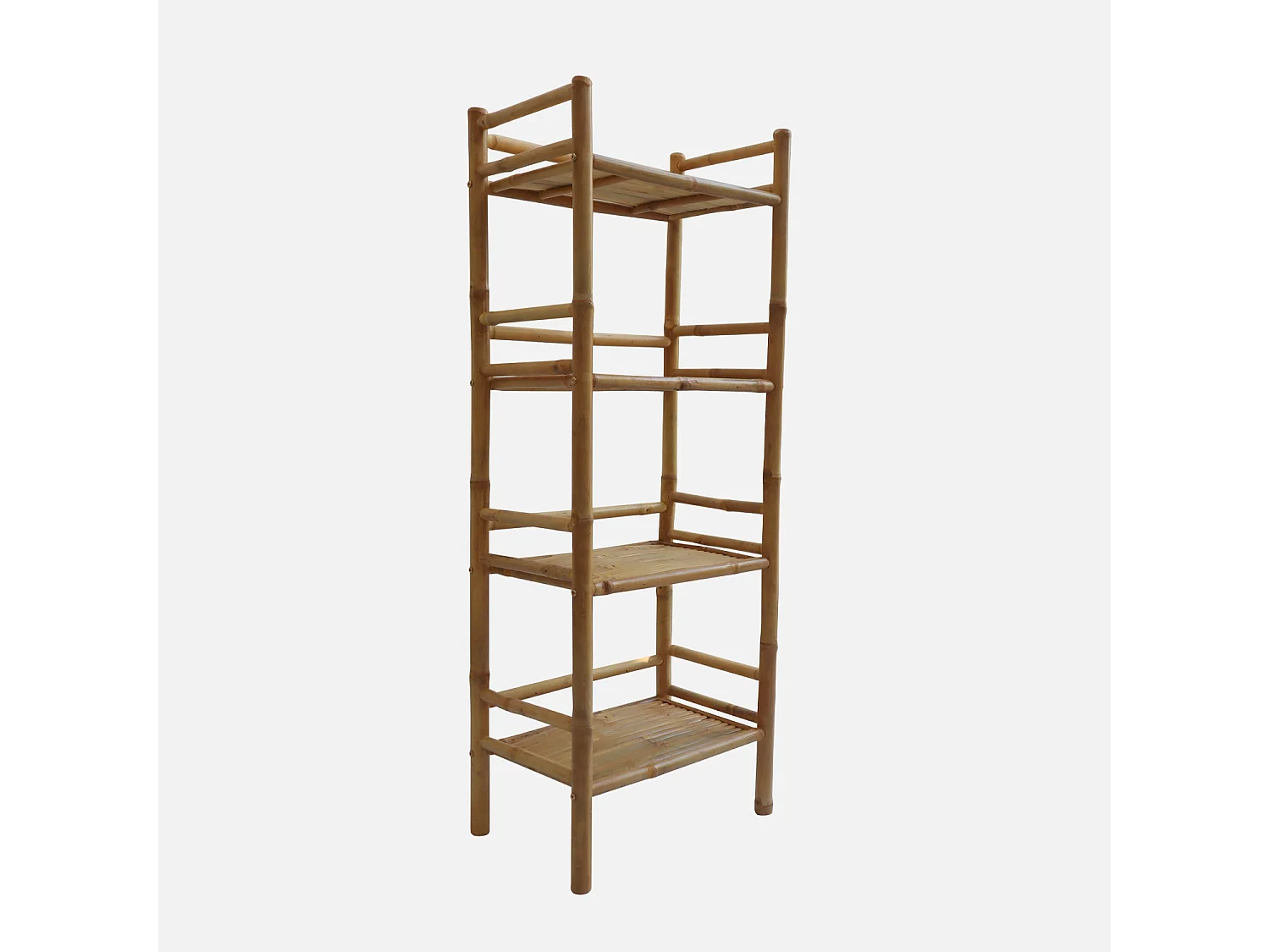Estantería de bambú 4 niveles, 144cm natural